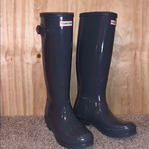 Hunter boots - grey